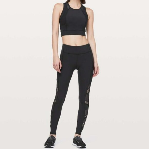 Lululemon Speed Up Tight Mesh 28 Leggings in Black - Picture 3 of 16